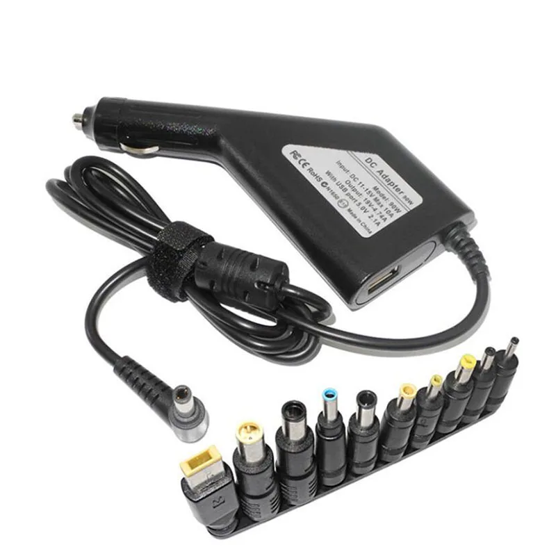 DC 19V 4.74A 20V 4.5A 19.5V 4.62A 90W Power Adapter Laptop Universal Car lighter Charger 10pin Dc converter for PC Notebooks h