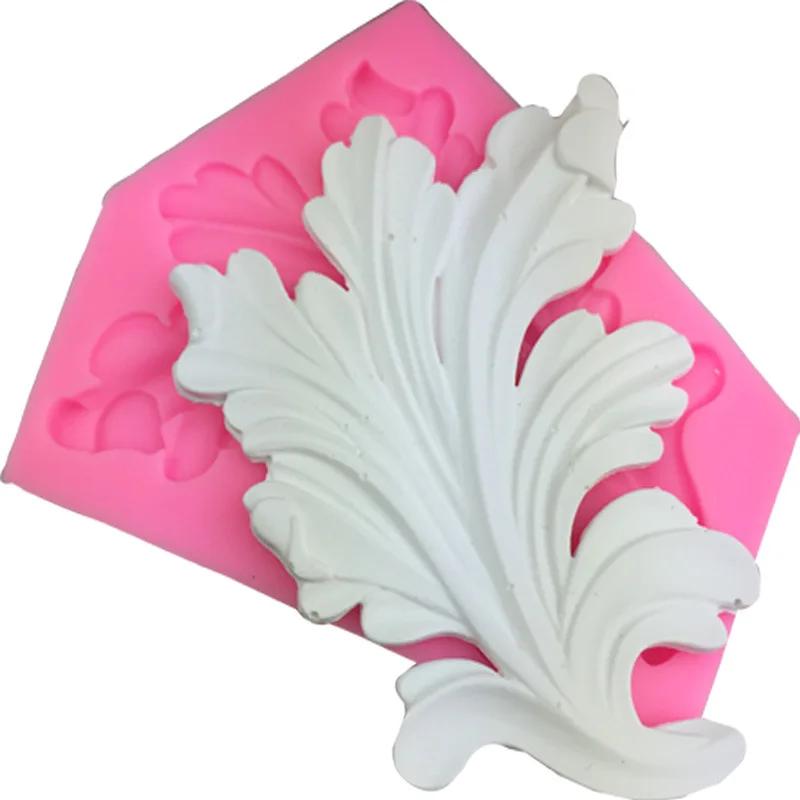 Wild Leaves  Handmade Soap Mold Mousse Silicone Mold Chocolate Ice Cream and Other Silicone Sugar Turning Decoration Mold