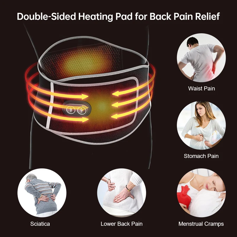 المكتبة الذكية الأكثر مبيعًا حزام تسخين الضوء الأحمر على الوجهين يخفف من التشنج وآلام الخصر وانزعاج البطن #6