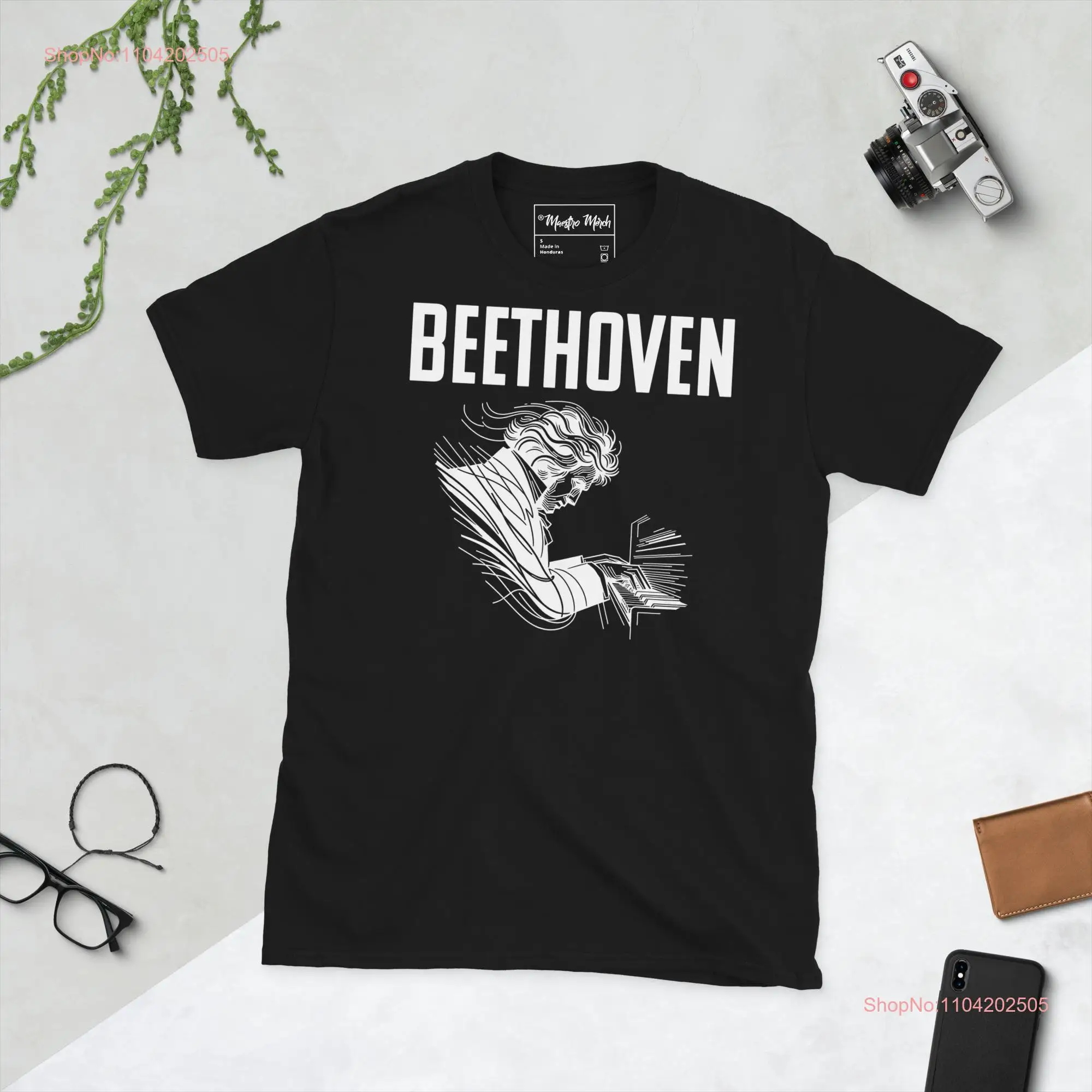 Beethoven T Shirt Classic Composer Music Lover long or short sleeves