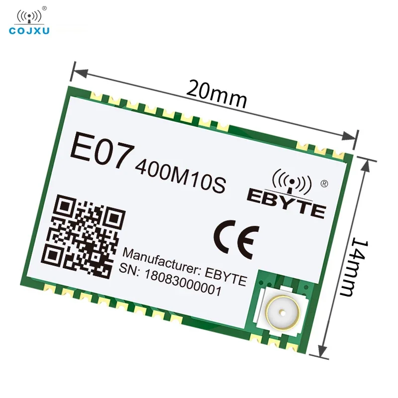 TI CC1101 Wireless RF Module 433Mhz IPEX/Stamp Hole Antenna E07- 400M10S SMD Package Long Range 1.5km SPI Wireless Module