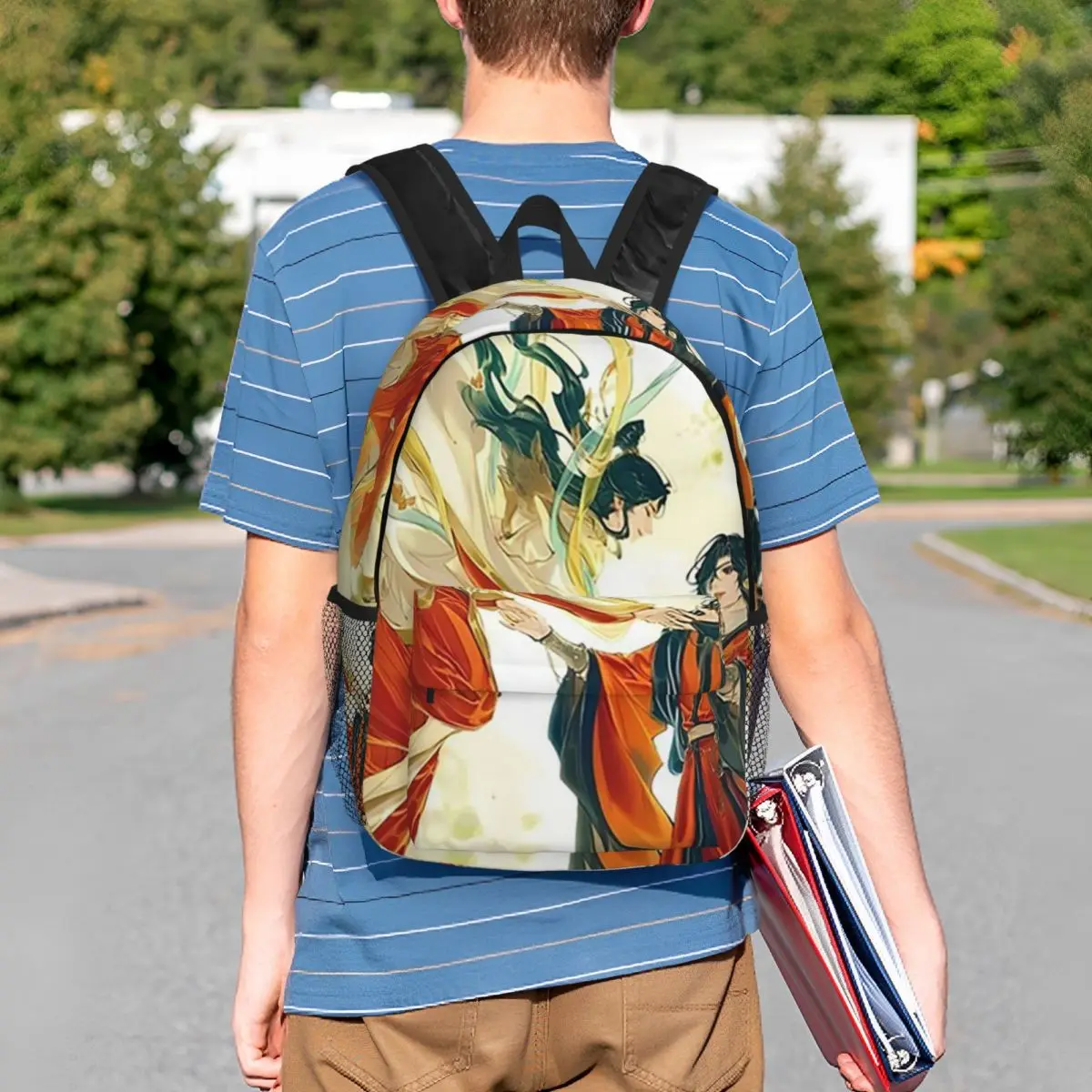 Heaven Official's Blessing Anime Backpack Student BookBag Kids School Bag Computer Shoulder Bags for Boys Girls