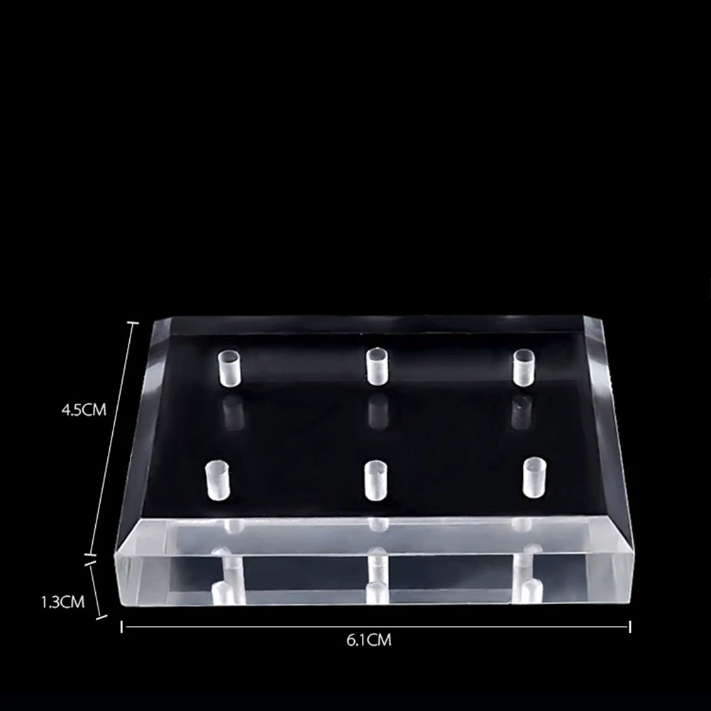 

1pc Drill Bits Holder Box Acrylic Dustproof Storage Display Stand Organizer for Professional Home Use Nail Bit Display Box Nail