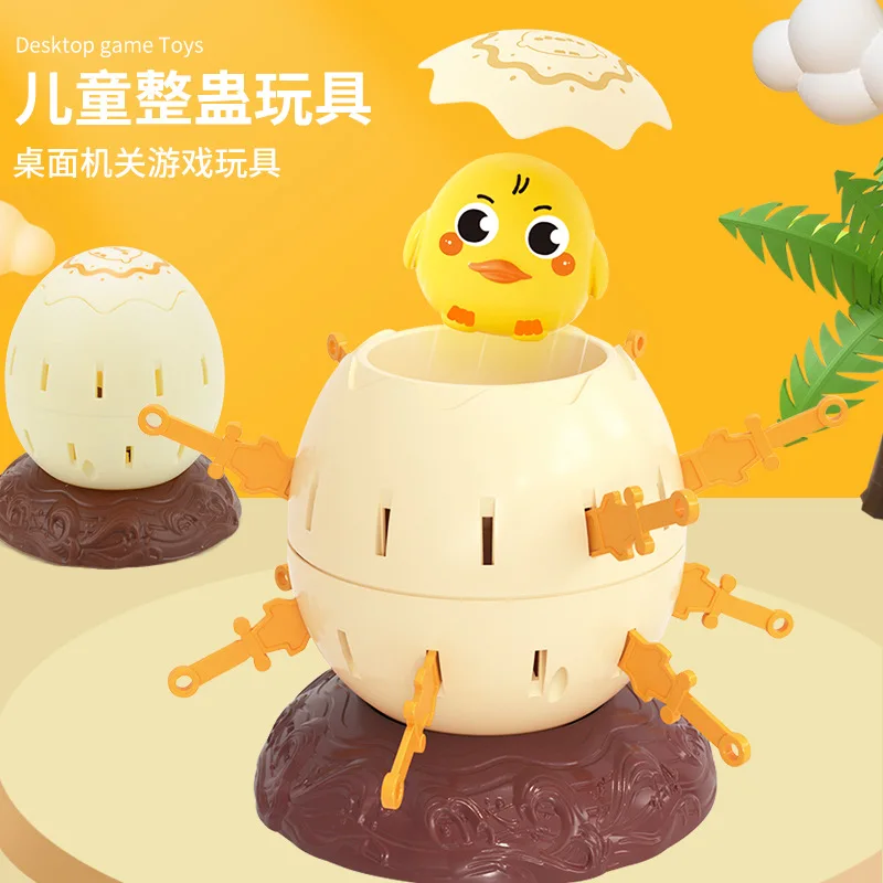 Mini pirate bucket plug-in chick, party trick parent-child interactive game pirate egg desktop toy