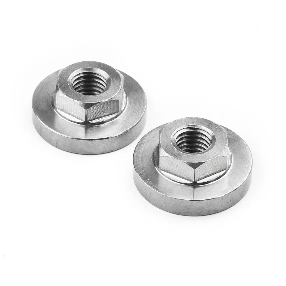 アングルグラインダー用ナットと六角ナットのセット,2個,交換工具,ステンレス鋼アクセサリー,特別オファー