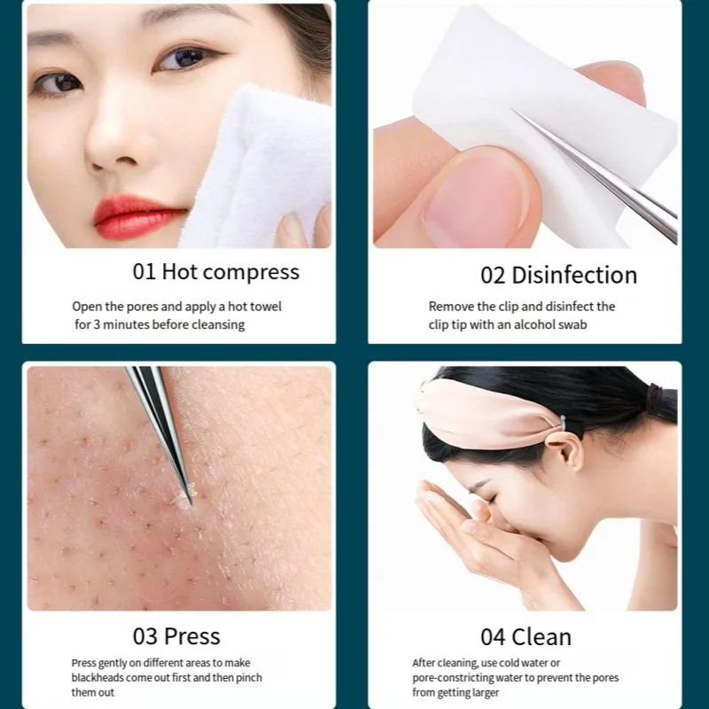 12 ピース/セット皮膚洗浄目抗しわ天然翡翠ローラーと黒ずみやニキビ除去針フェイシャルケアマッサージツール