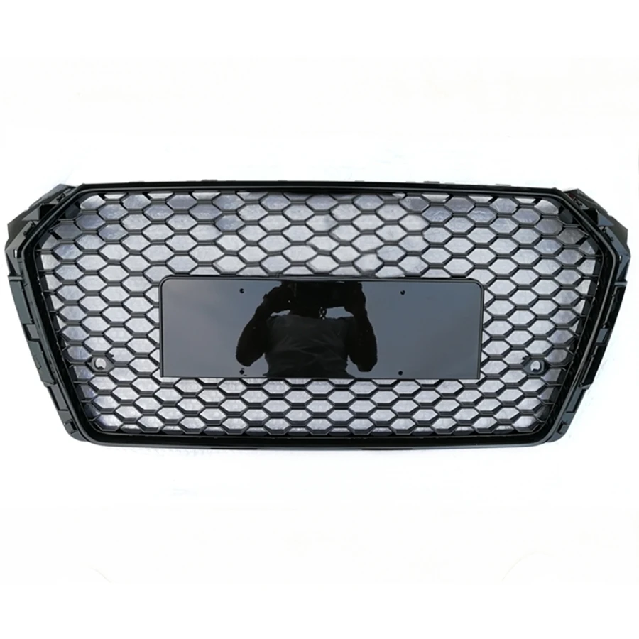 

Honeycomb Grill Mesh Front Hood Grille Bumper Grill Center Grille for RS4 Grill for A4 B9 2017-2019 Fast Shipping