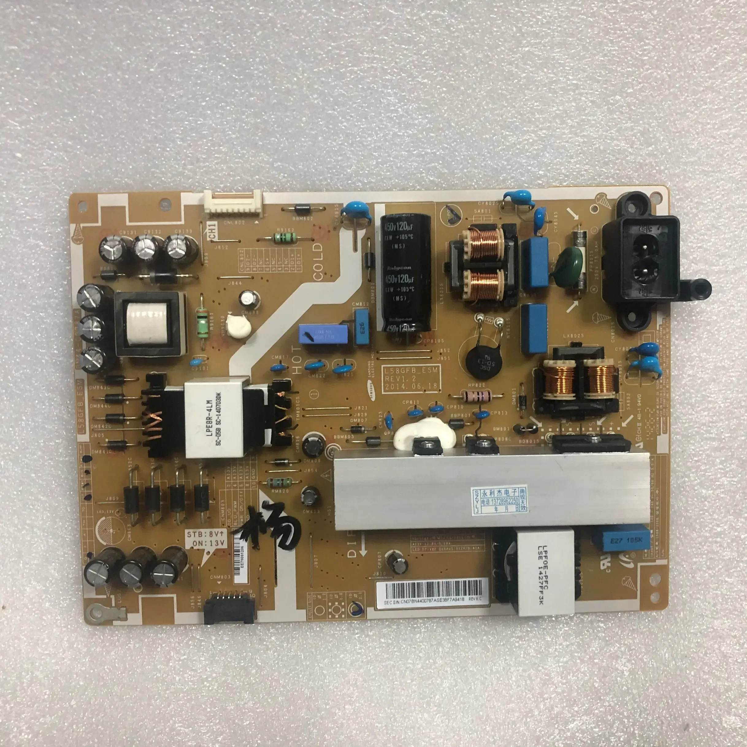 power board for  BN44-00787A BN44-00787C for UN58H5202AF UE58H5200AK  test ok  good quality