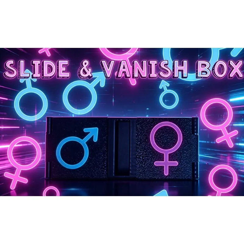Slide and Vanish Box Close Up Magic Tricks Gimmicks Illusions Coin Magic Props Funny Object Vanish Magician Funny Games Magia