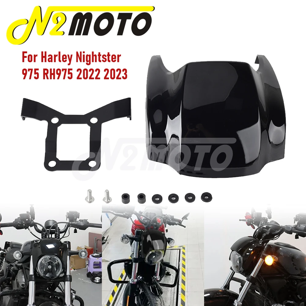 Motorcycle Headlight Fairing Cover Front Cowl Accessories Headlamp Protection Covers For Harley Nightster 975 RH975 2022 2023