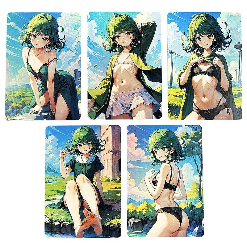 

5 шт./компл. ONE PUNCH-MAN Tatsumaki DIY самодельная цветная флэш-карта ACG аниме игра коллекционная карта подарочная игрушка