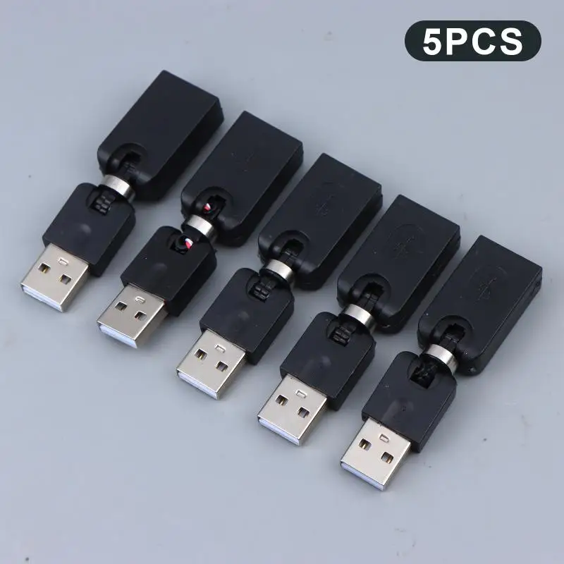 USB Adapter 360° Rotating Swivel Extension Cable Male Female Type A Angle Convertor Extension Head