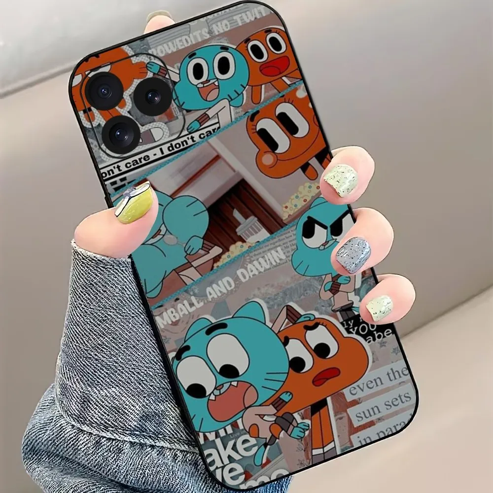 cartoon The A-Amazing World of G-Gumball Phone Case For iPhone 8 11 12 13 Pro 14 15 Mini X XR XS max Plus Shell