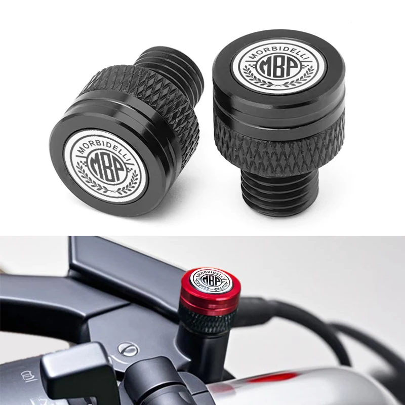 

Motorcycle Accessories CNC Mirror Hole Plugs Caps Screw Bolts Cover FOR Morbidelli T 1002 VX 2025 C1002V T250X Pro T1002VX