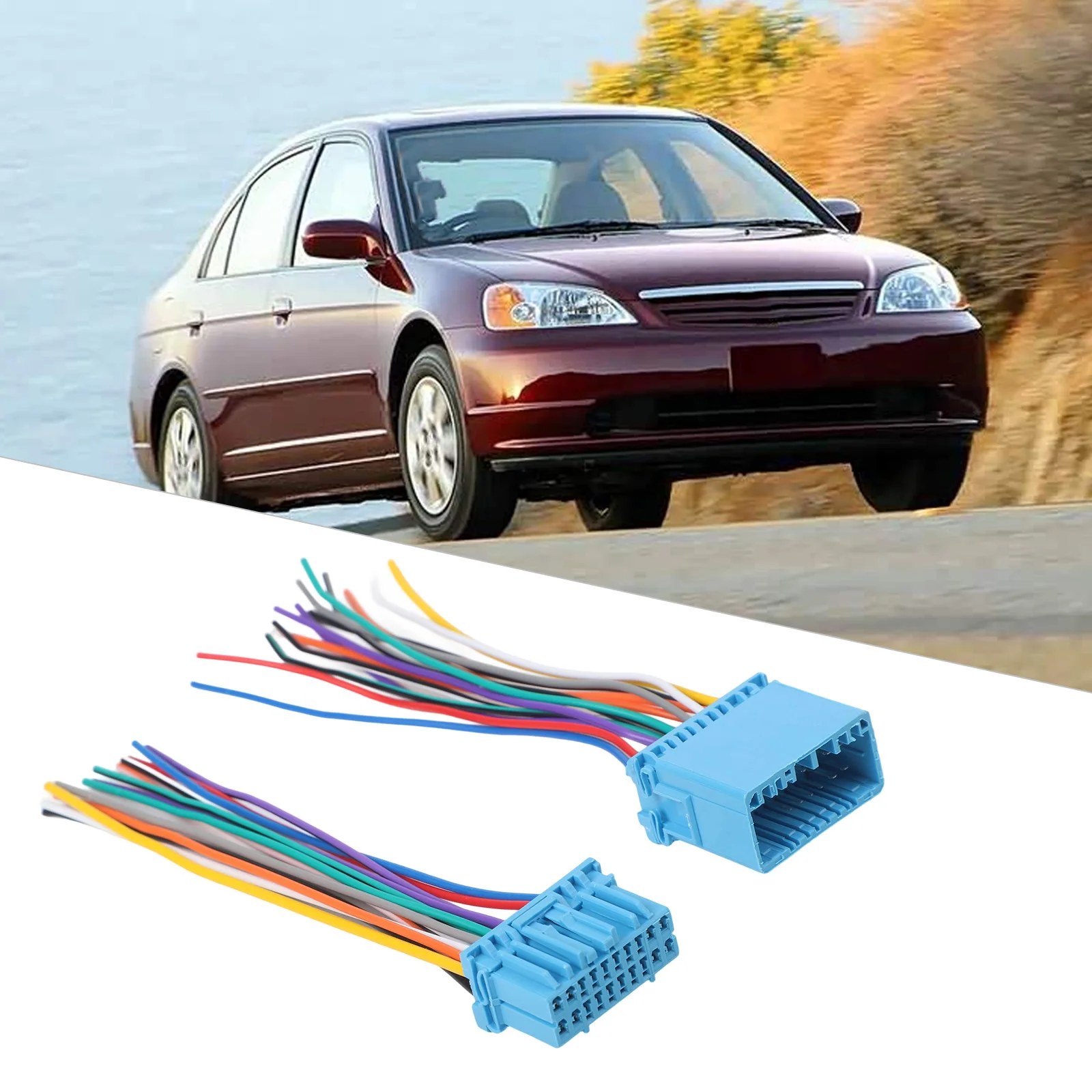 Car Audio Stereo Harness Adapter for Honda Odyssey 1999-2007 Pilot 2003-2008 2006-2009 and For Suzuki XL7 2003-2006