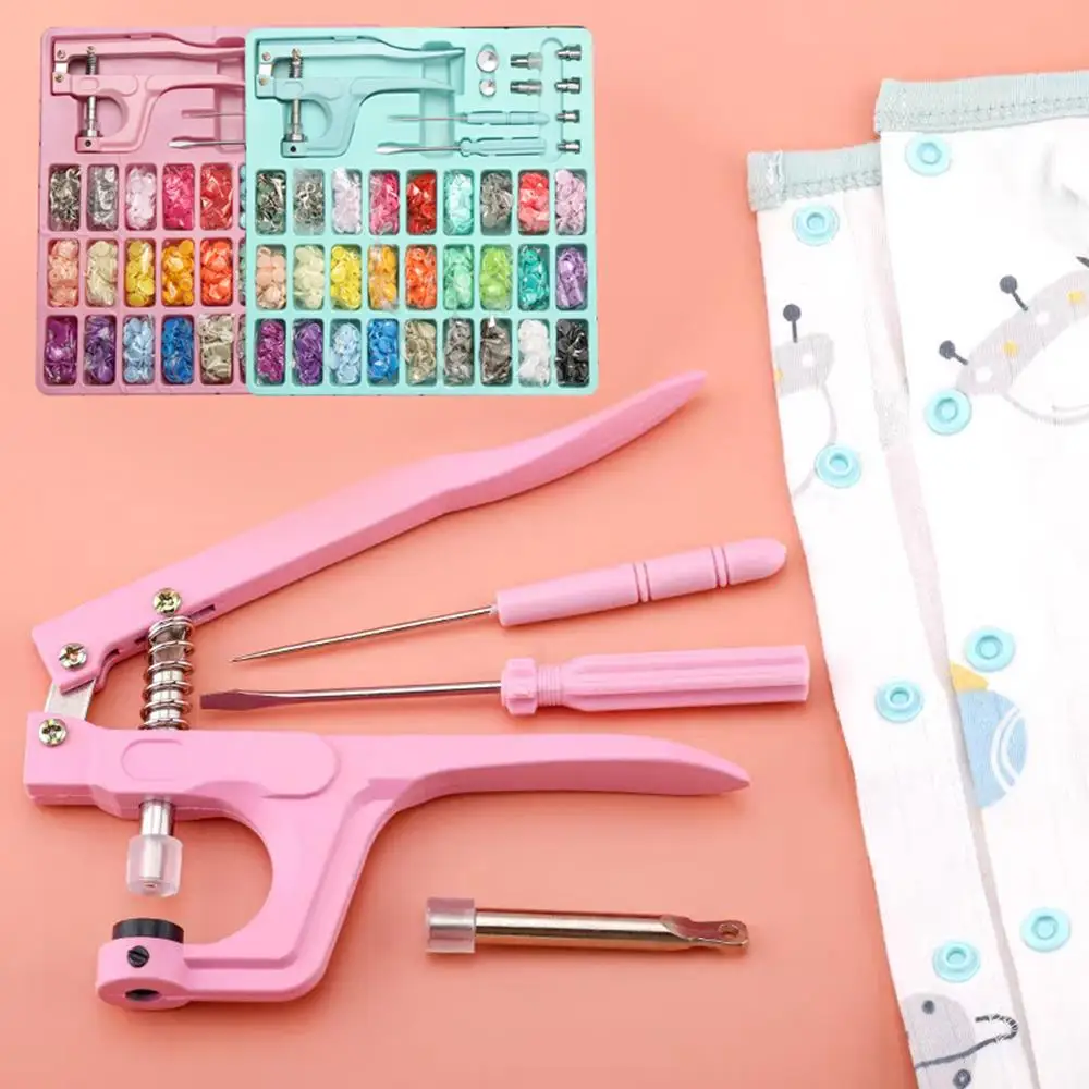 

Buttons Set DIY Tools Kits Snap Pliers Set Crafting Tools Multifunction General Handmade Buttoning Machine Portable Handmade Set