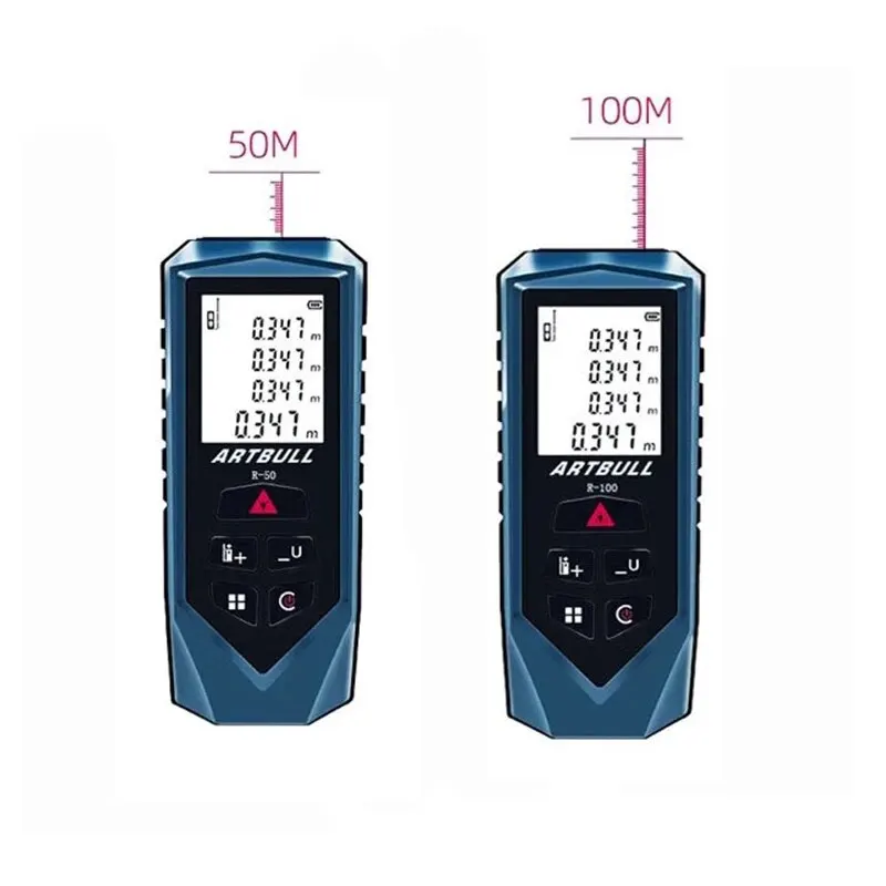 Dalmierz laserowy na podczerwień ARTBULL 50m 100m Cyfrowy dalmierz laserowy Taśma miernicza