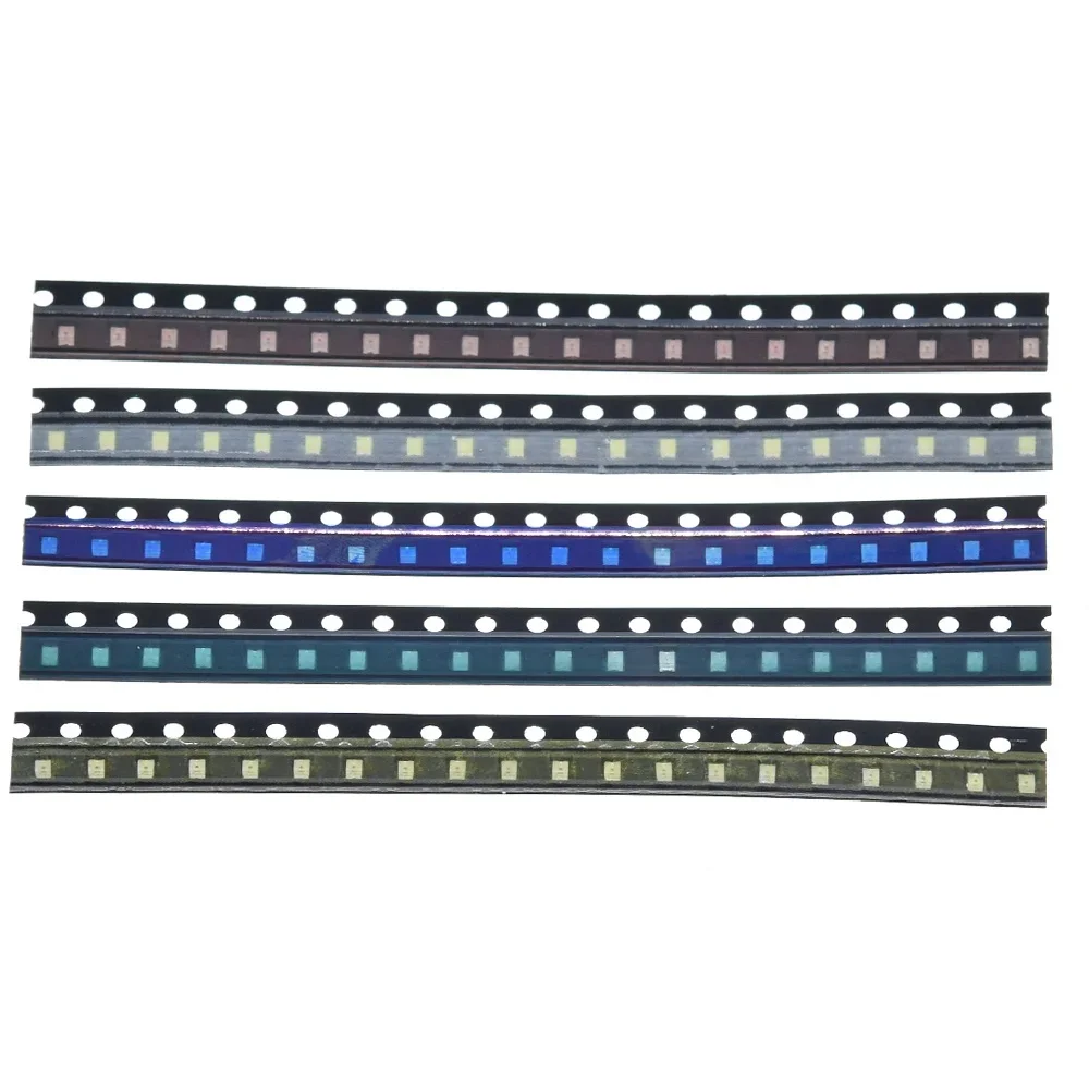 1bag=100pcs/lot 5 Colors SMD 0805 Led DIY kit Ultra Bright Red/Green/Blue/Yellow/White Water Clear LED Light Diode set