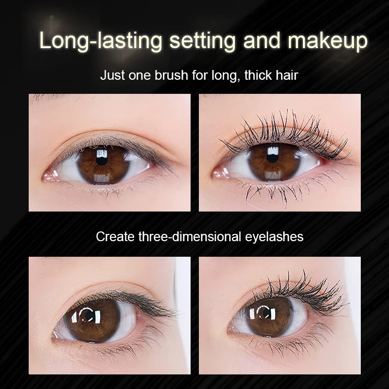 Metysur Mascara Herbal بشكل طبيعي طويل سميك مقاوم للماء سريع الجفاف 4D ماسكارا غير ملطخة لتعزيز رموش العين