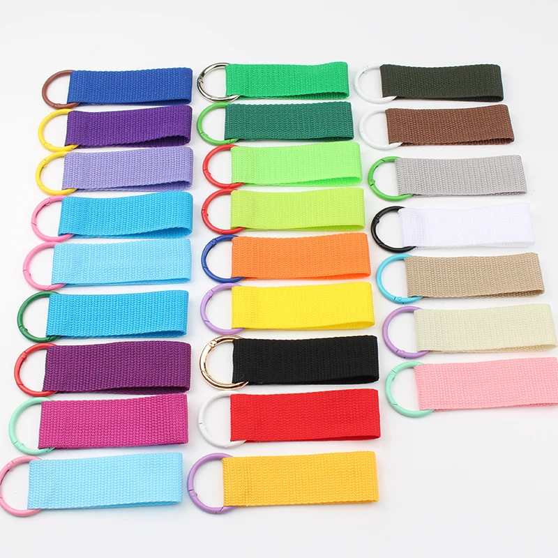 

Key Ring Strap Solid Color Keychain Lanyard Business Gift Key Chain Men Women Car Key Strap Waist Wallet Keychains Wholesale