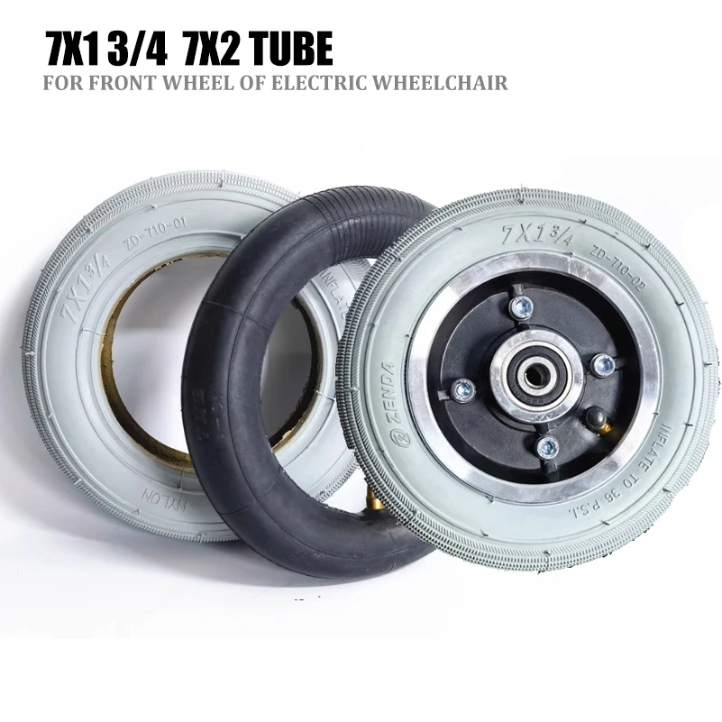

7 дюймов 7x2 электрическая инвалидная коляска передняя внутренняя труба 7x1 3/4 надувная шина для детской коляски