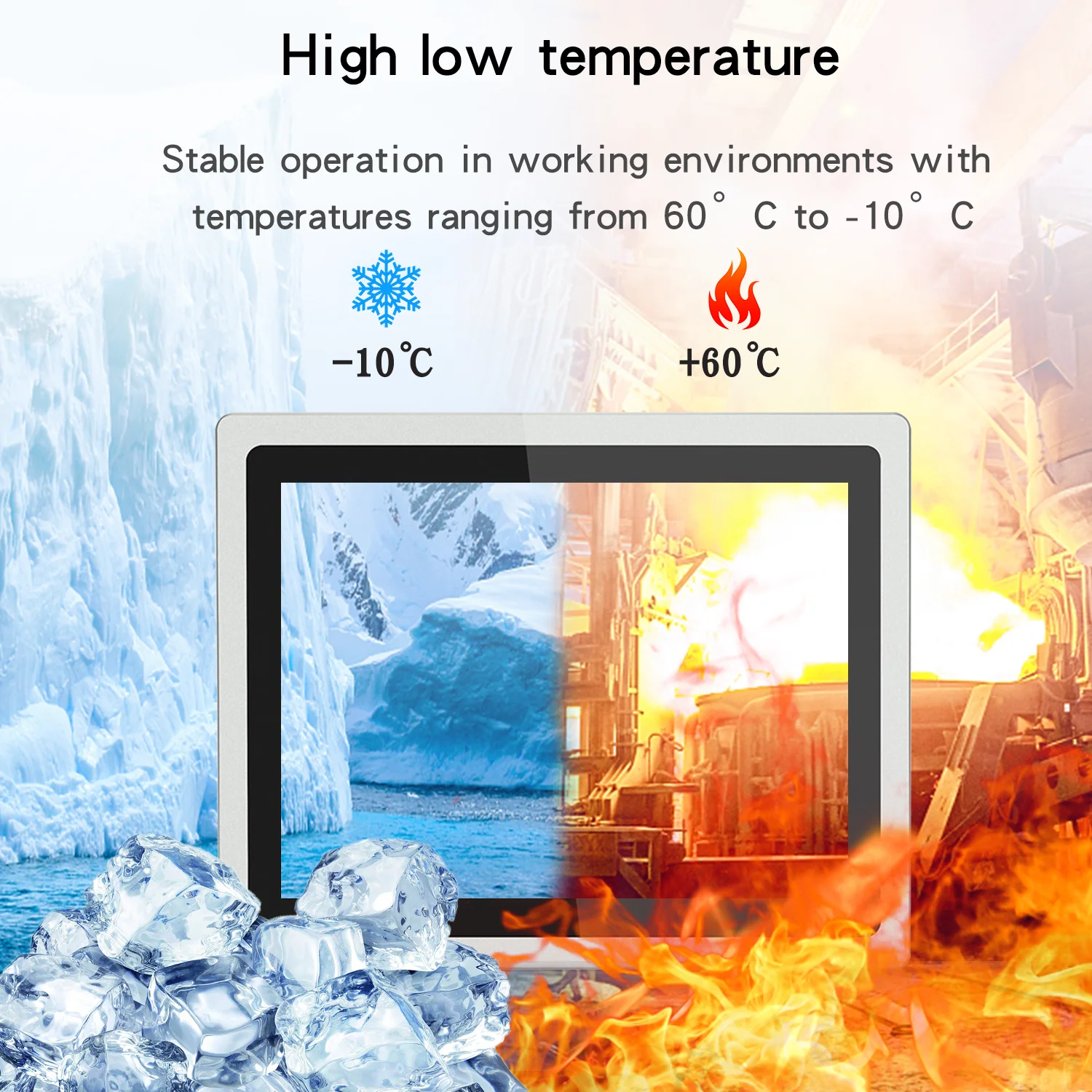 10.4/12/15/17/19 Inch 10 Points  Tablet Hmi Plc Computer Monitor Touch Panel  Screen Windows 7/ 10/XP Industrial All-in-one Pc