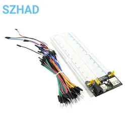 3.3V/5V MB102 Breadboard power module+MB-102 830 points Prototype Bread board for arduino kit +65 jumper wires wholesale