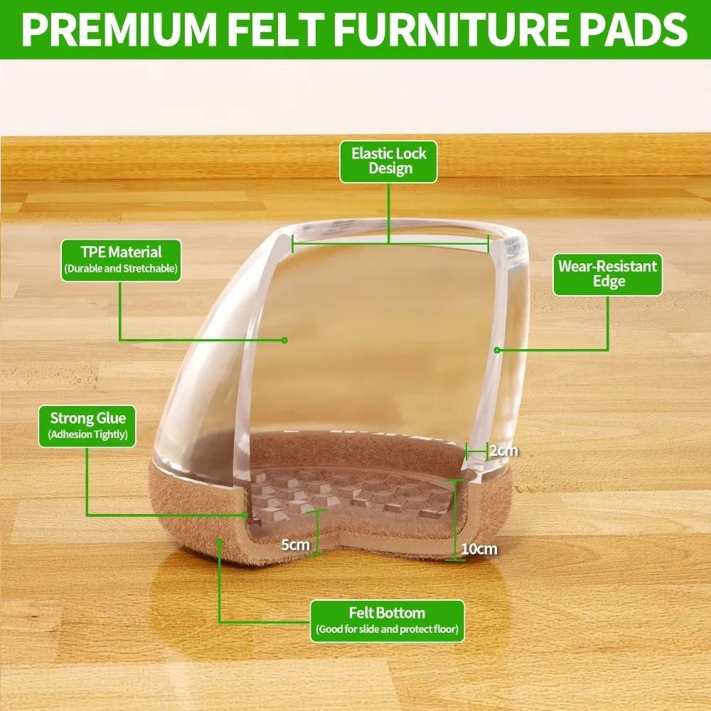 

8 шт. диагональные защитные чехлы для ног стула, многофункциональные гибкие силиконовые подушечки для ног мебели, защищают деревянные полы