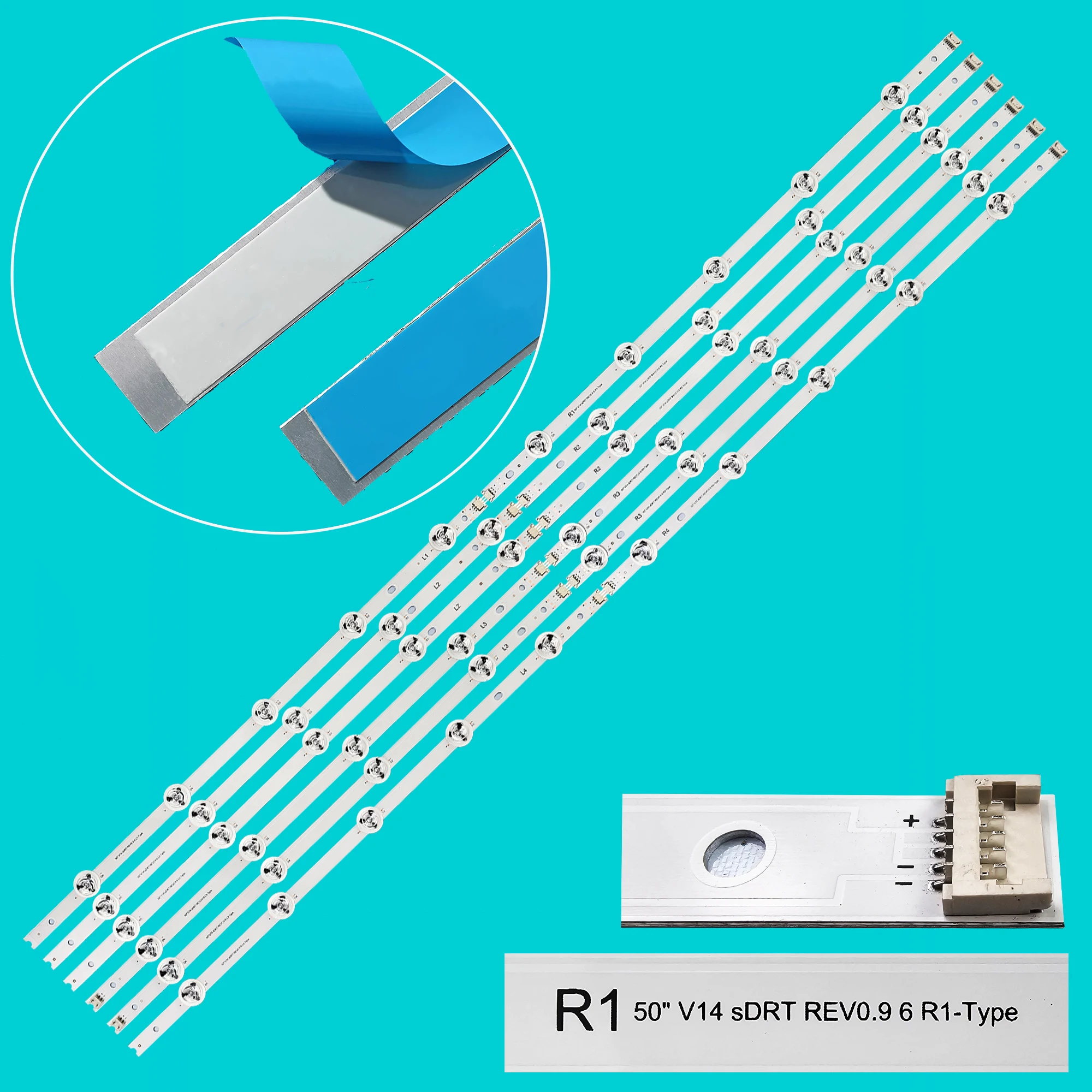Striscia LED di retroilluminazione per TV 50" V14 sDRT 50LB670V 50LB670V-ZA 50LB677V 50LB671V 50LB6780 6919L 2144A 6919L 2140A 6919L 2145A