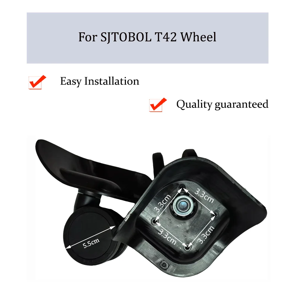 

For SJTOBOL T42 Nylon Luggage Wheel Trolley Case Wheel Pulley Sliding Casters Universal Wheel Repair Slient Wear-resistant