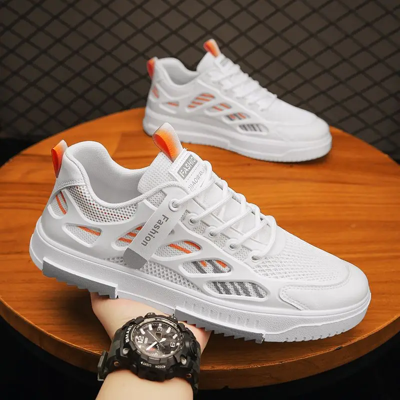 

Black Sneakers for Men Mesh Summer Support Breathable Fabic Lining Comfortable Running Shoes for Male Work Wear Fashion