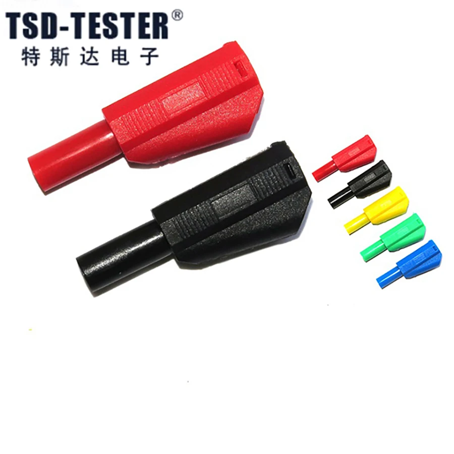 

Free Shipping Safety 4mm Shrouded Stackable Banana Plug Self-assembly Solder Type Catii 1kv/32a(10 Pcs Per Package)