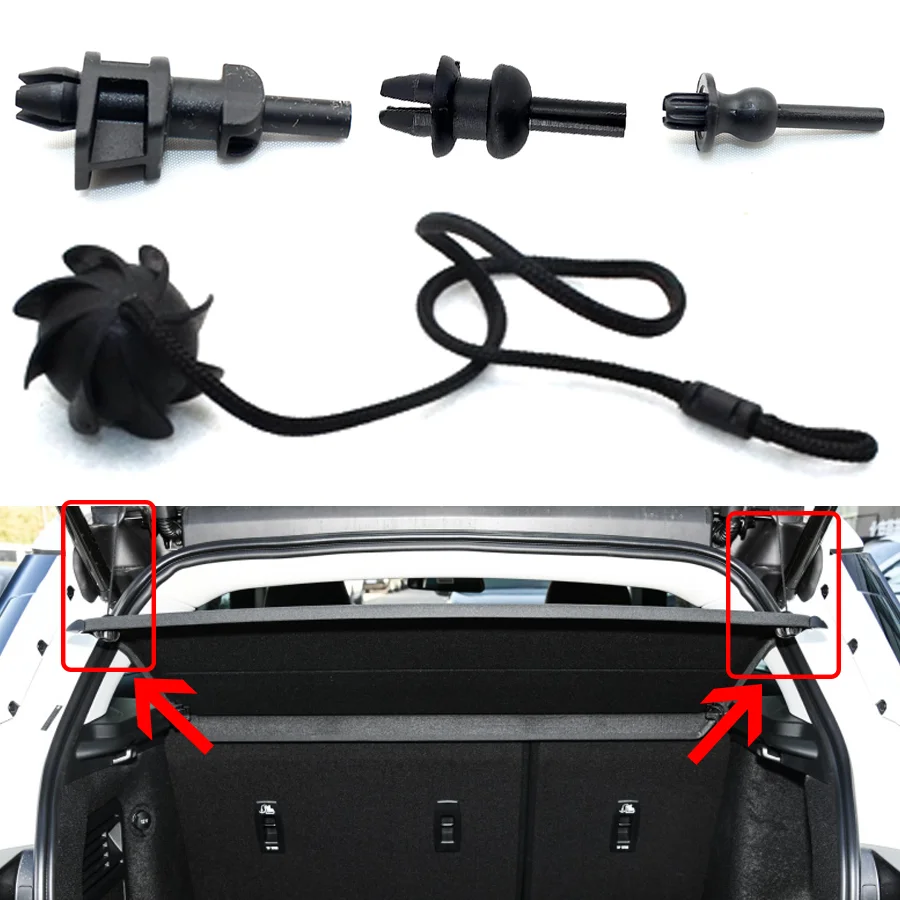 1Pc Parcel Shelf Securing String Strap Rope Tonneau Cover Strap Tailgate Trunk For Land Rover Range Rover EVOQUE L538 2011-2018