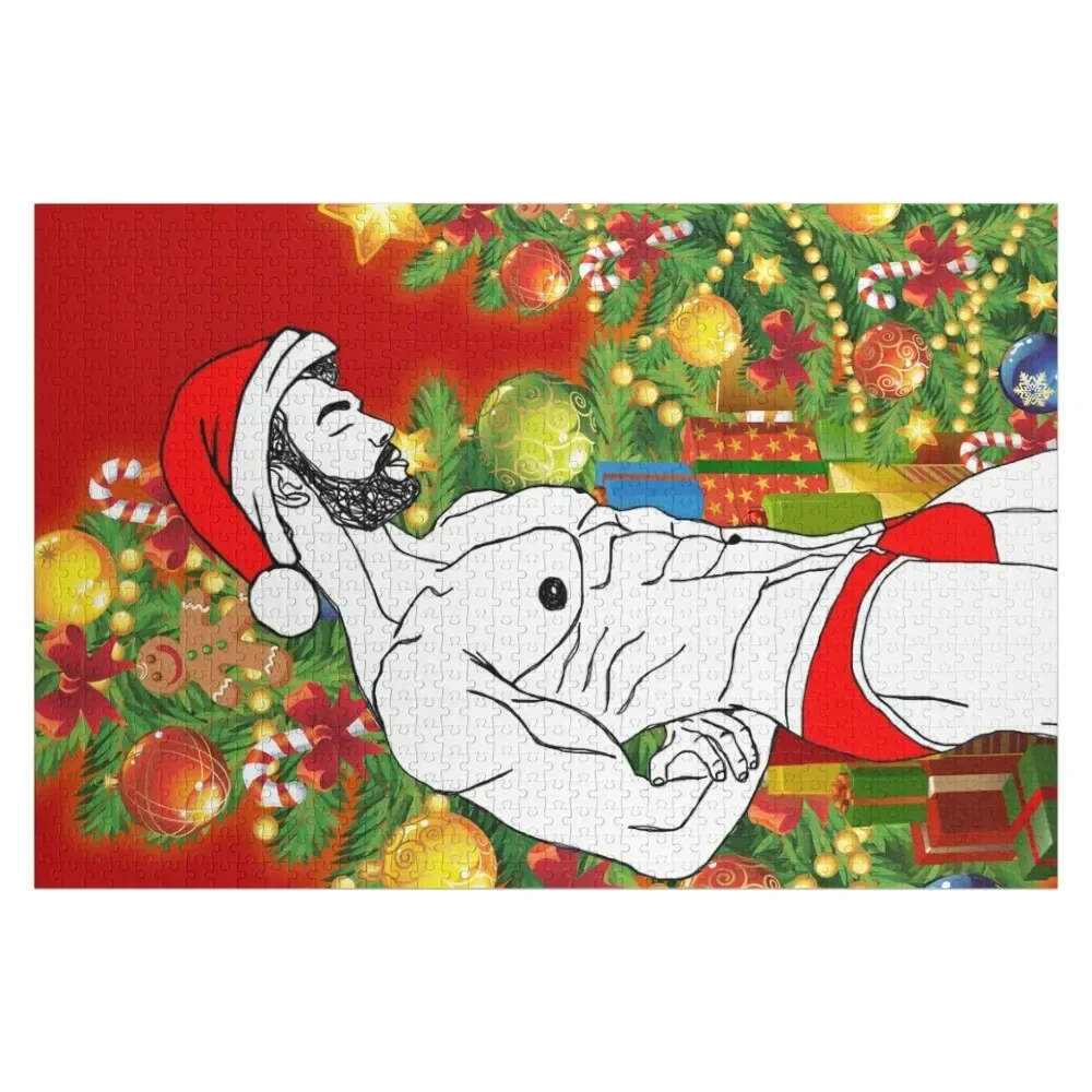 

102 Christmas Gay art, New Year Gay art, Male Art Prints, Nude Art, Men, Sketches of Men, Male Figure, Gay Home De Jigsaw Puzzle