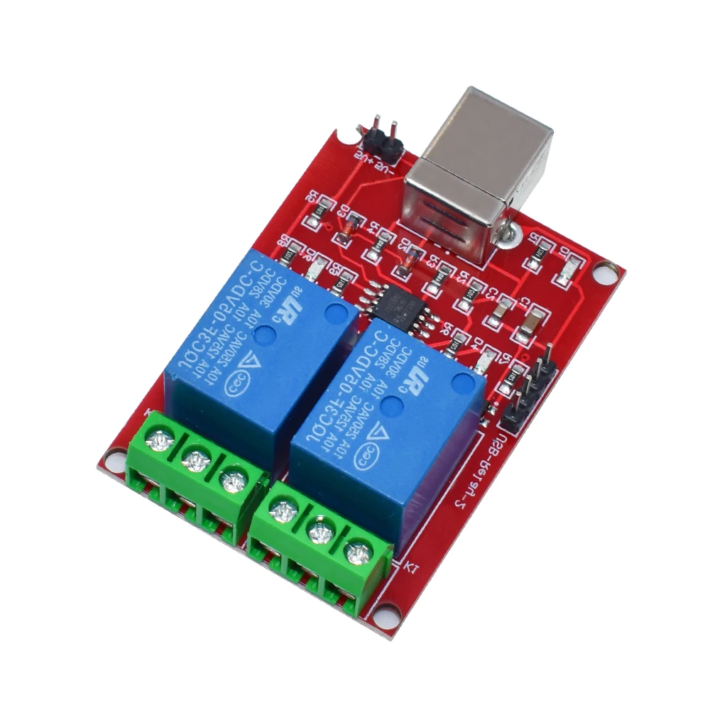 5V 2 Channel USB Relay Module Programmable Computer Control Relay Switch