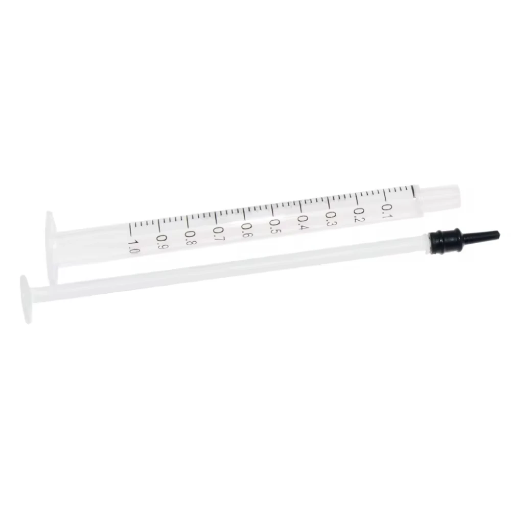 100 seringues jetables en plastique stériles de 1 ml/cc, sans aiguille, emballées individuellement, pour la distribution de colle, utilisation en laboratoire