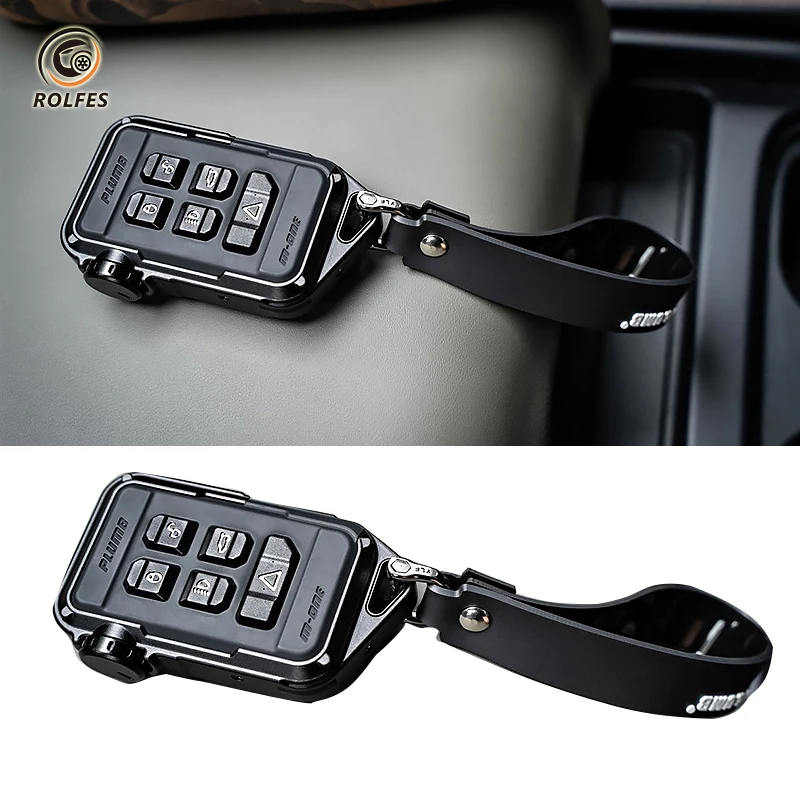 

ROLFES Plumb Aluminum Key Case Shell CarKey Remote Control Cover Set For Land Rover Defender Evoque Velar Sport Freelander LR4