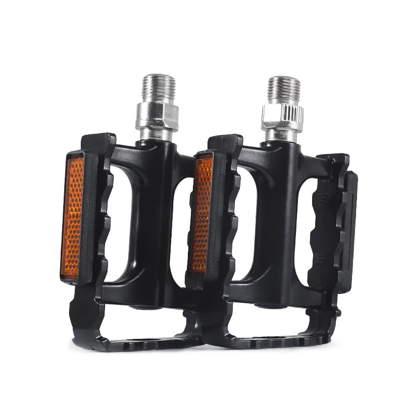 BOLANY Road Bicycle Pedals Aluminum Alloy Anti-slip Reflective Lightweight Mountain Bike Bearing Pedal Road Bicycle Accessories