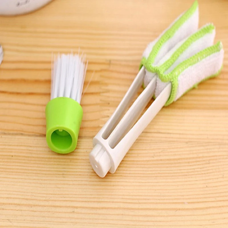 Car Cleaning Brush Car Air Conditioner Vent Dust Cleaner Long Handle Detailing Brush Keyboard Plastic Cleaning Mop Car Wash