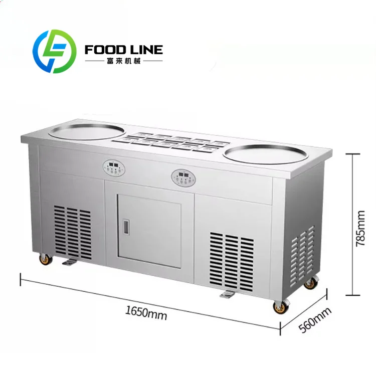 Stable Running Thai Ice Cream Roll Maker Optimized Internal Parts Structure Lower Daily Failure Rate And Maintenance Work