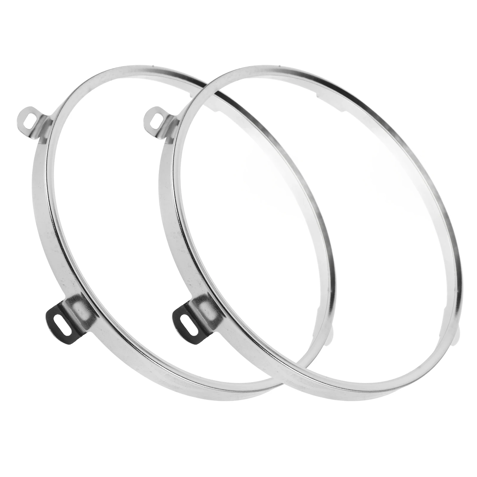 

2pcs Bracket Left Assembly Retaining Ring Mounting Bucket for 07 17 Durable Iron Round LED Car