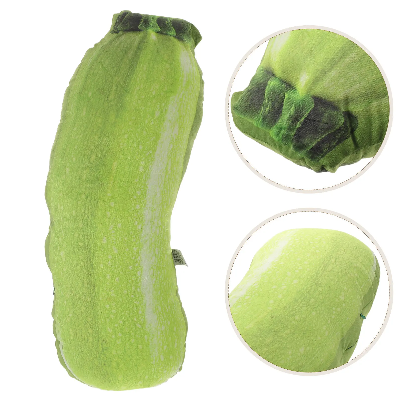 

Realistic Courgette Vegetable Pillow 21.61x7.86x6.29 Cozy Breathable Decorative Throw Pillow for Bed Sofa Couch Funny Food