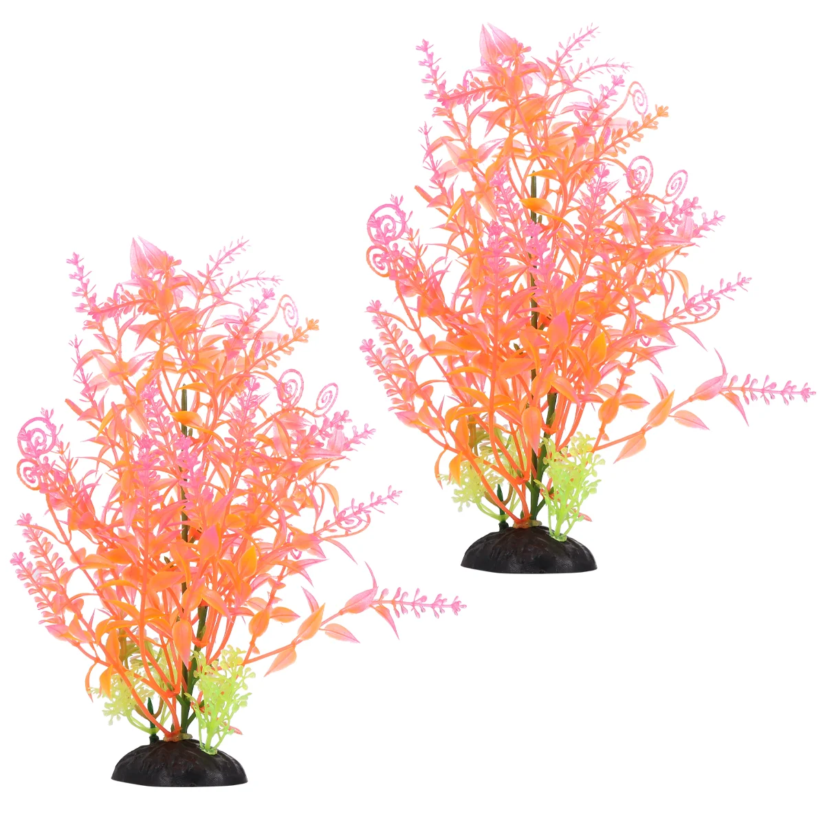 

2 Pcs Artificial Water Plants Fish Tank Decorations Landscape Underwater Grass Aquatic Aquarium Fake Plastic Home