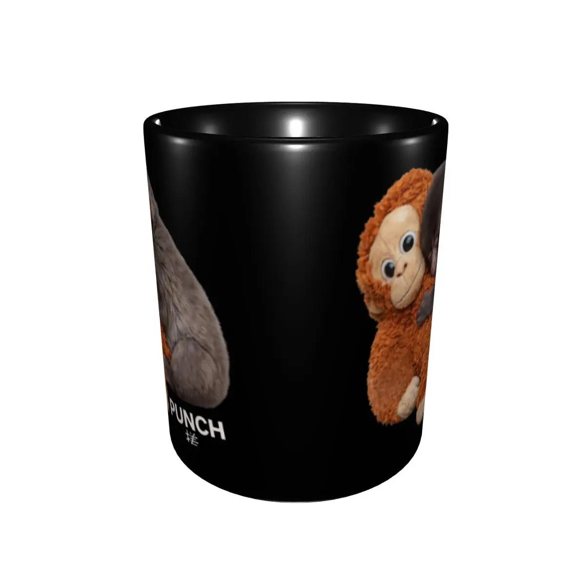 Monkey Punch Baby Monkey Holding Toy Coffee Mug Kawaii Tea Cups For Home