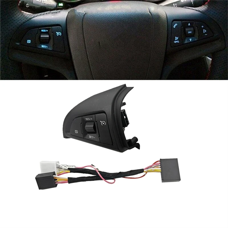 Car Steering Wheel Switch 96892140 For Chevrolet Cruze 2009-2014 Multifunction Speed Cruise Control Button With Harness