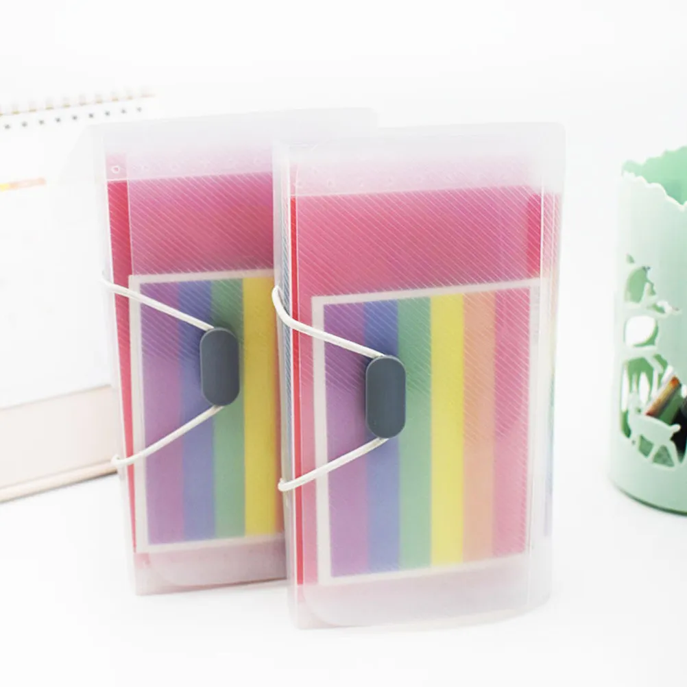 

Rainbow Ticket Holder File Folder Organizer 13 Pockets Portable Elastic Band Accordion Folder Document Storage Organizer