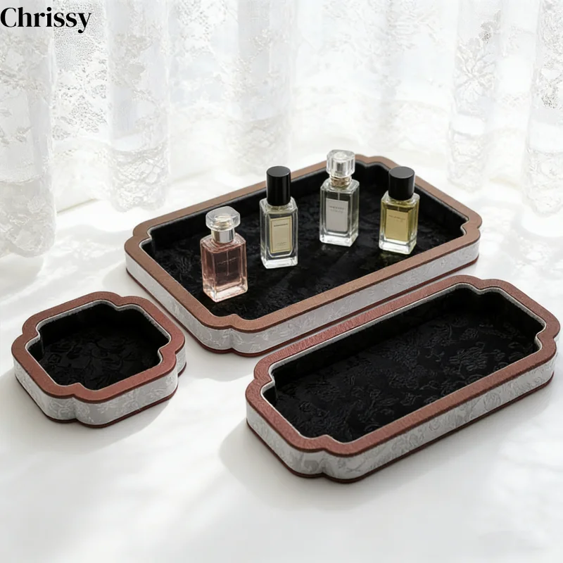 Court-Style Jewelry Storage Tray, Jade And Accessory Display Tray, Bracelet And Necklace Viewing Tray, Jewelry Display Props