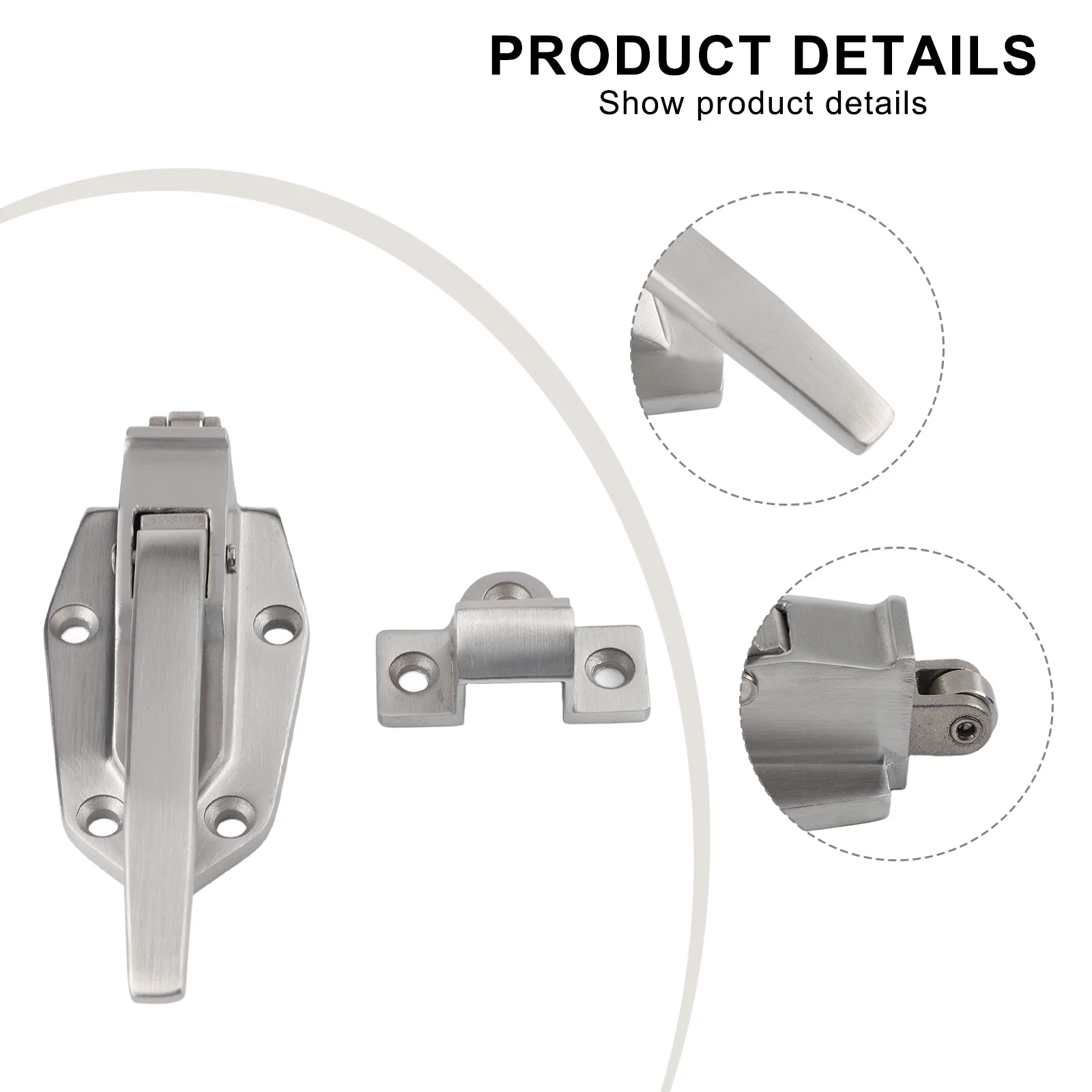 Easy Install Latch Stainless Steel Latch Kitchen Setup Easy Install Fridge Latch Kitchen Long-lasting Construction