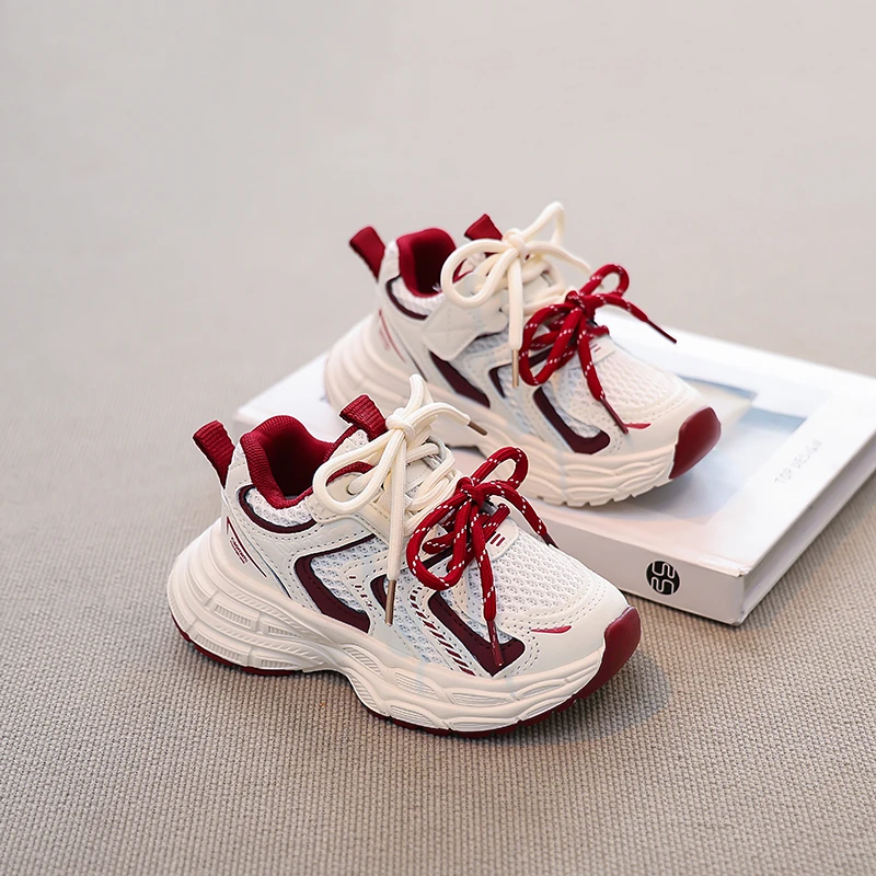 Fashion Versatile Sneakers for Boys Girls 2025 New Autumn Toddler Running Shoes Soft Sole Versatile Chic Kids Barefoot Sneakers