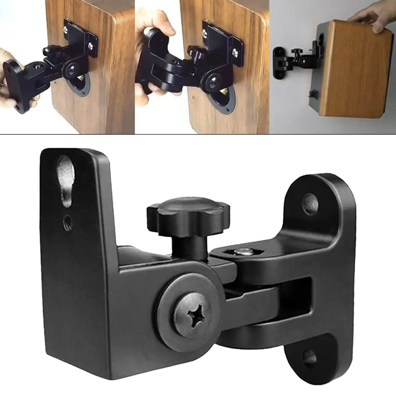 Speaker Wall Mount Stable Speaker Holder Heavy Duty Hold up to 15kg Mounting Bracket for Bookshelf Speaker for Wall Bedroom